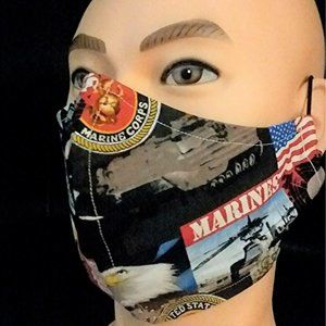 Handmade Contour Marine Corp cotton print design M